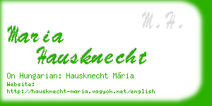 maria hausknecht business card